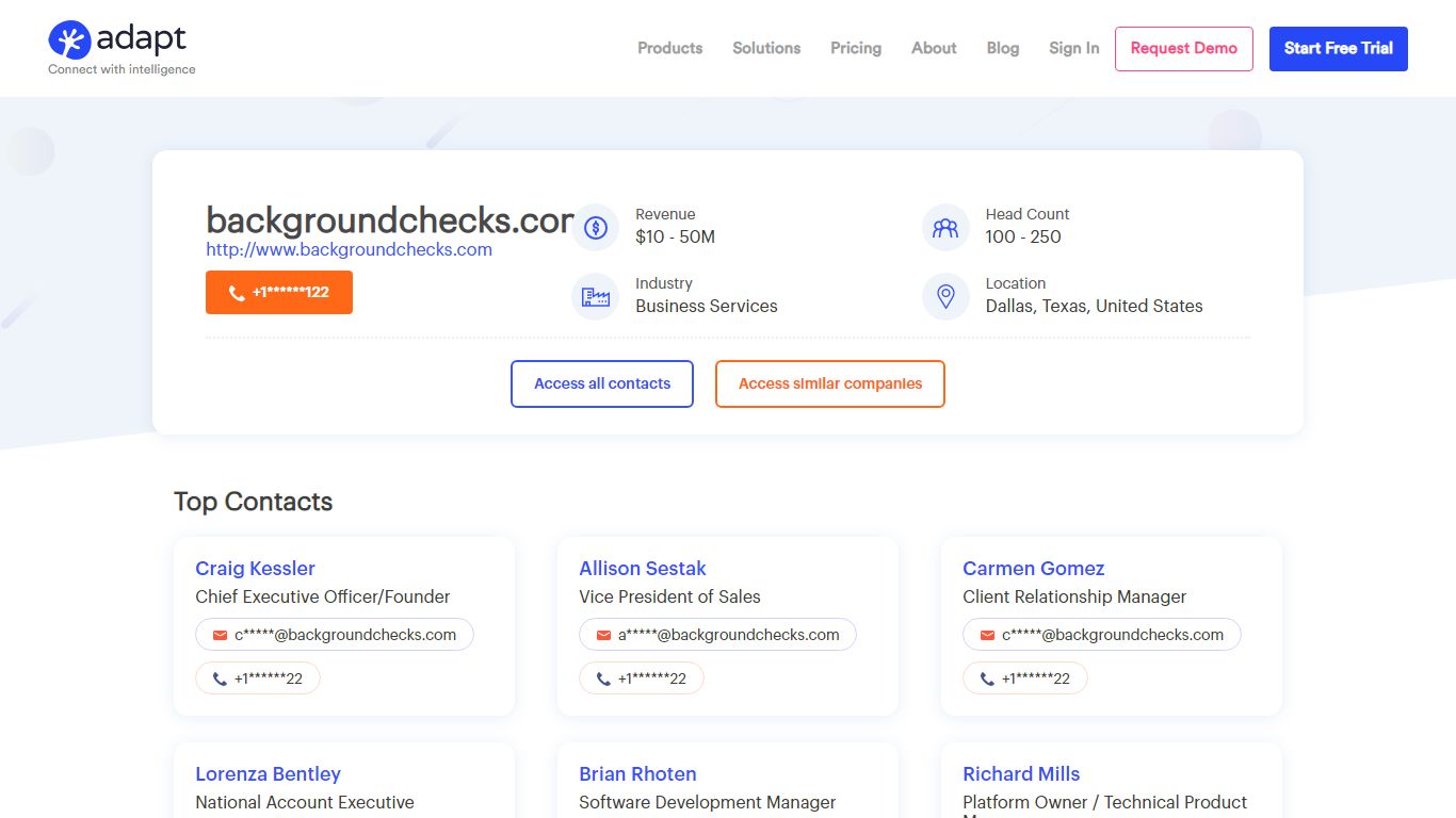 backgroundchecks.com Company Contact Information | Email, Phone Number ...